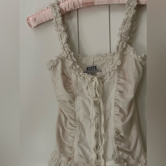 Ecote Olive Ruffled Drop Waist
Milkmaid Mini Dress - Picture 6 of 7